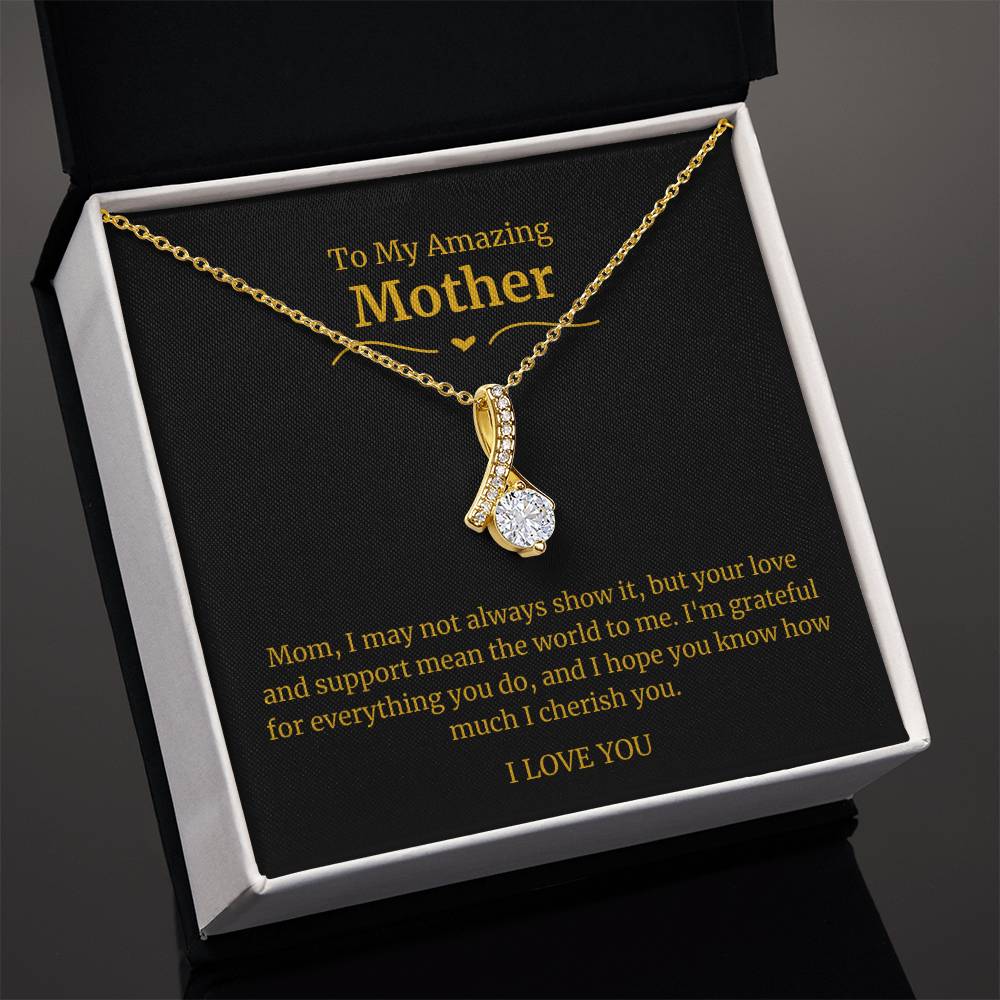 28 To My Amazing Mom Necklace