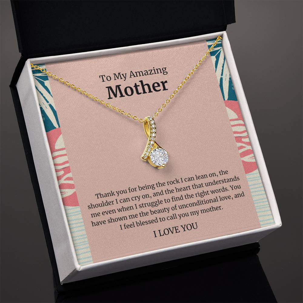 To My Amazing Mother Alluring Beauty Necklace