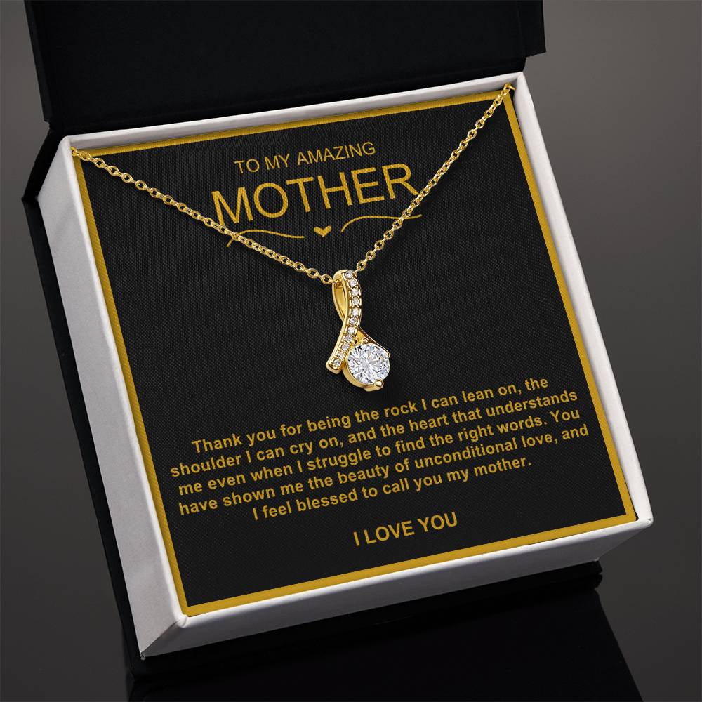 To My Amazing Mother Alluring Beauty Necklace