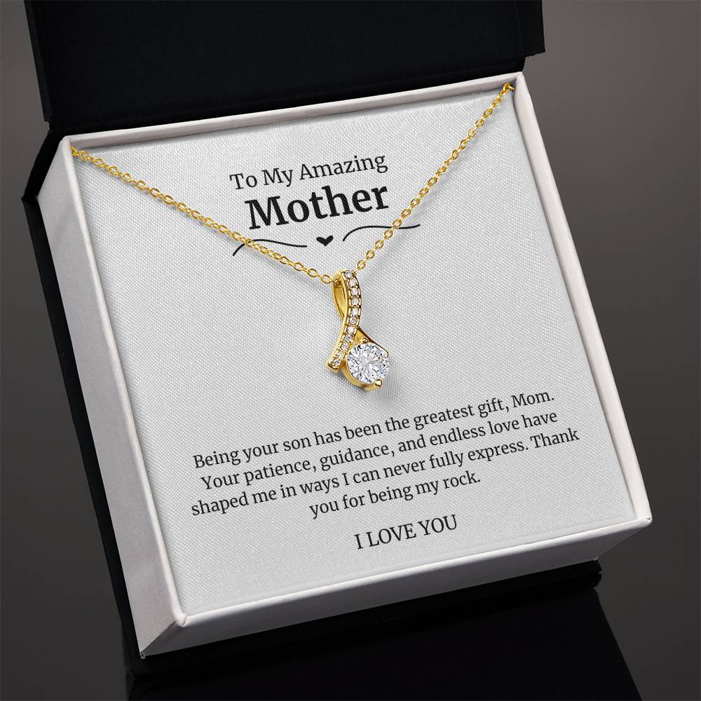 To My Amazing Mother Alluring Beauty Necklace