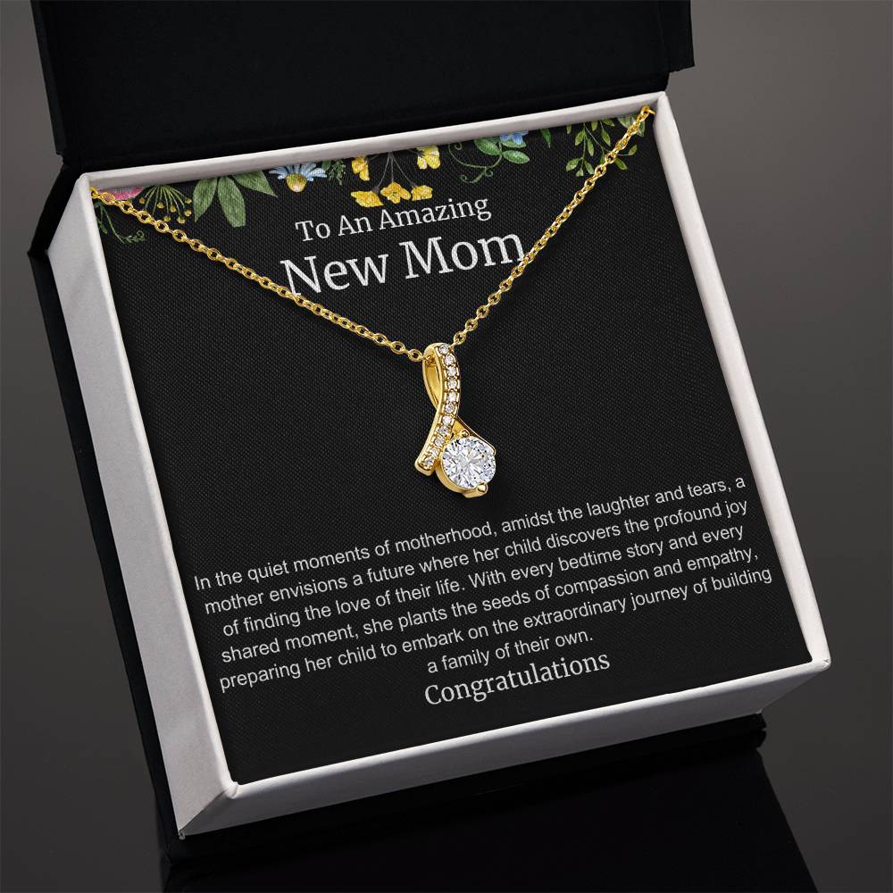 To An Amazing New Mom Alluring Beauty Necklace