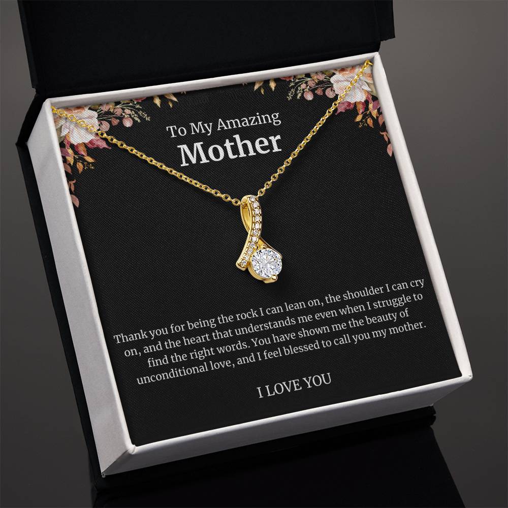 To My Amazing Mother Alluring Beauty Necklace