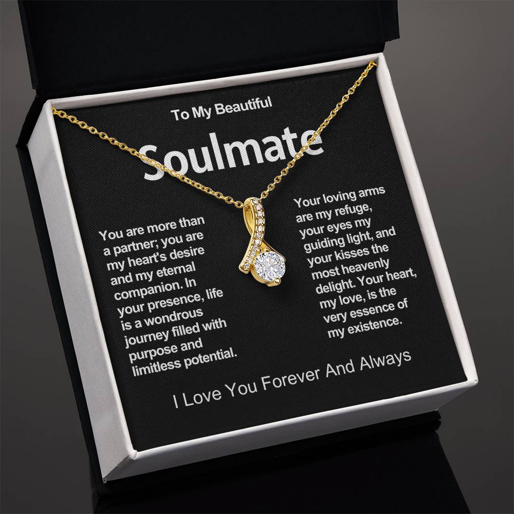 To My Beautiful Soulmate Alluring Beauty Necklace