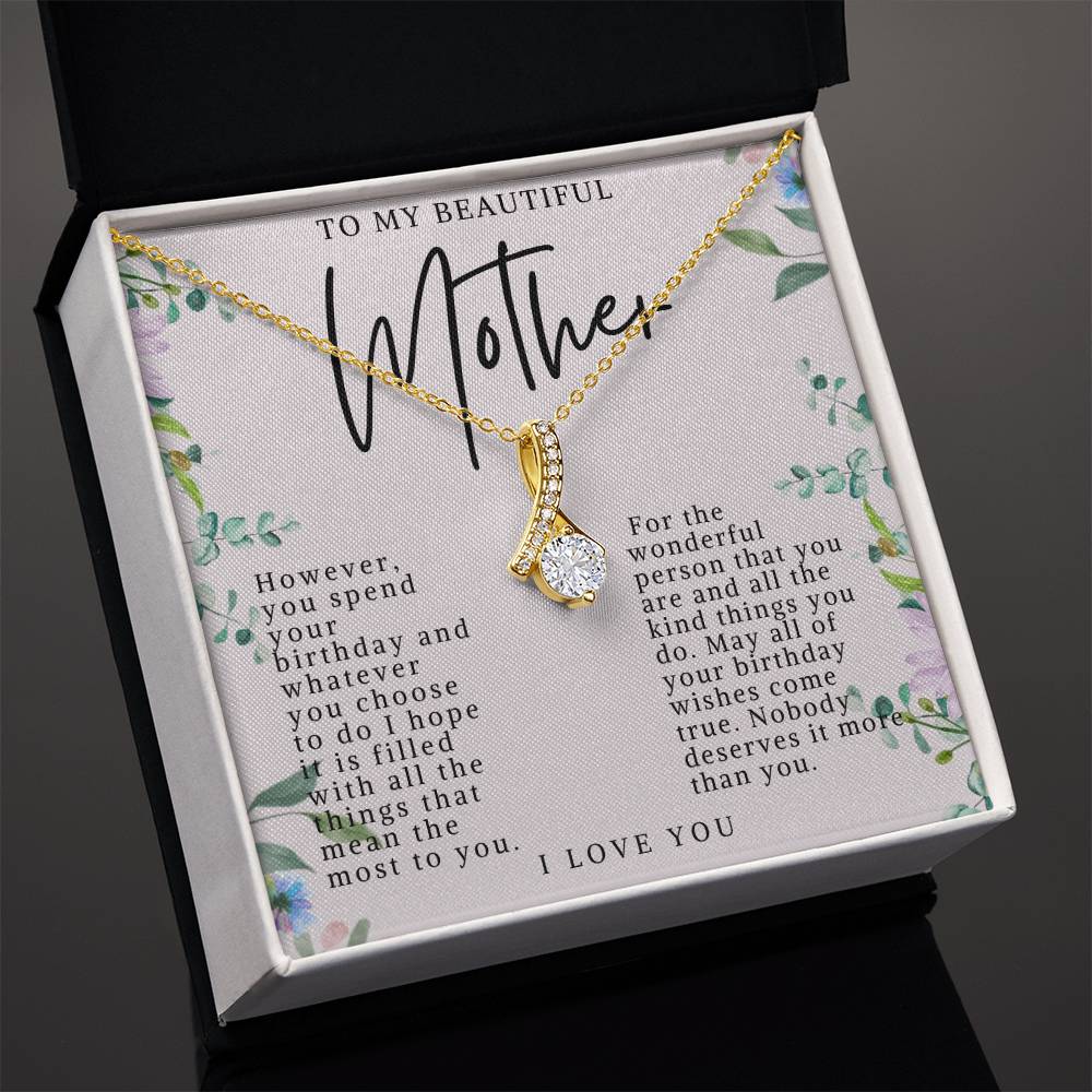 Mother Alluring Beauty Birthday Necklace