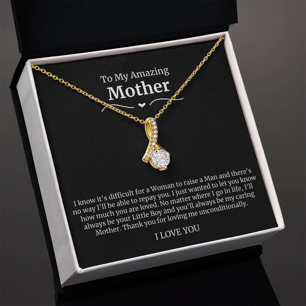 To My Amazing Mother Alluring Beauty Necklace