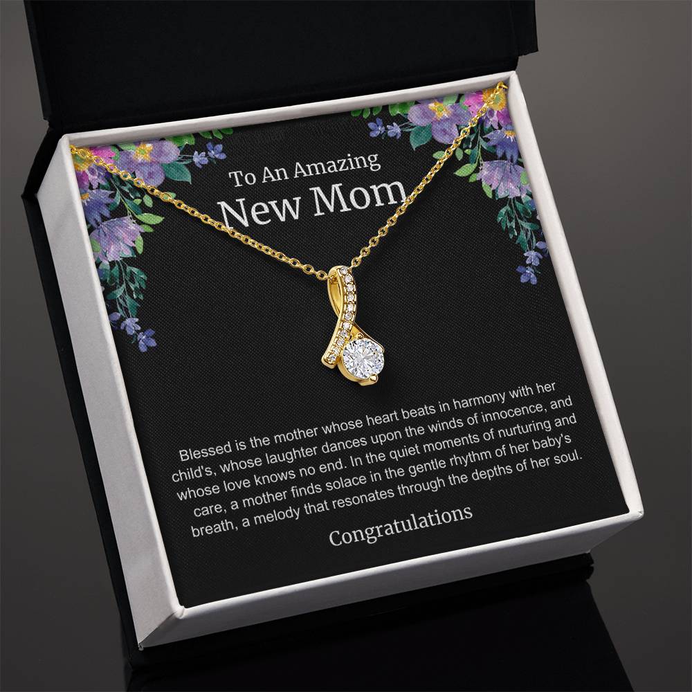 To An Amazing New Mom Alluring Beauty Necklace