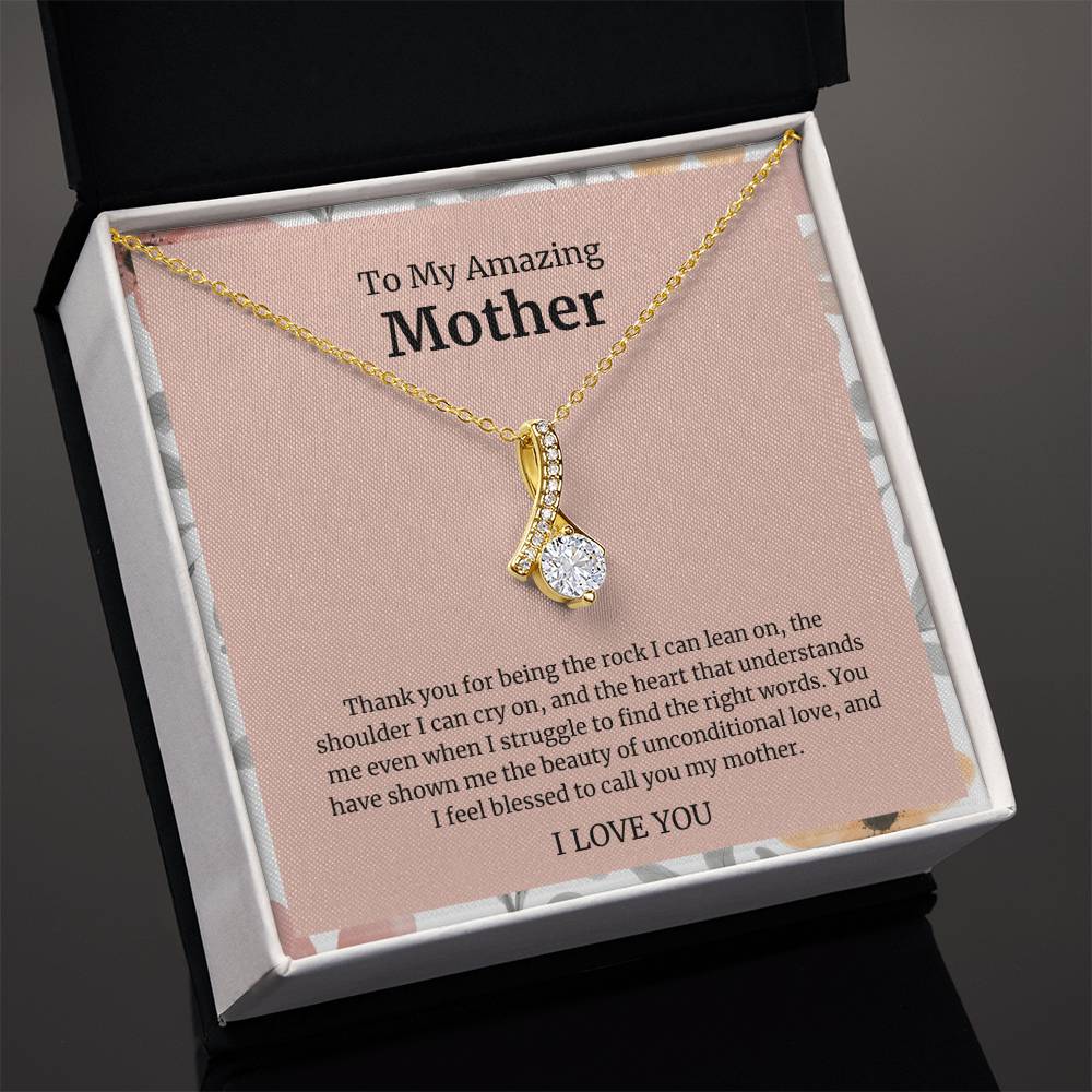 To My Amazing Mother Alluring Beauty Necklace