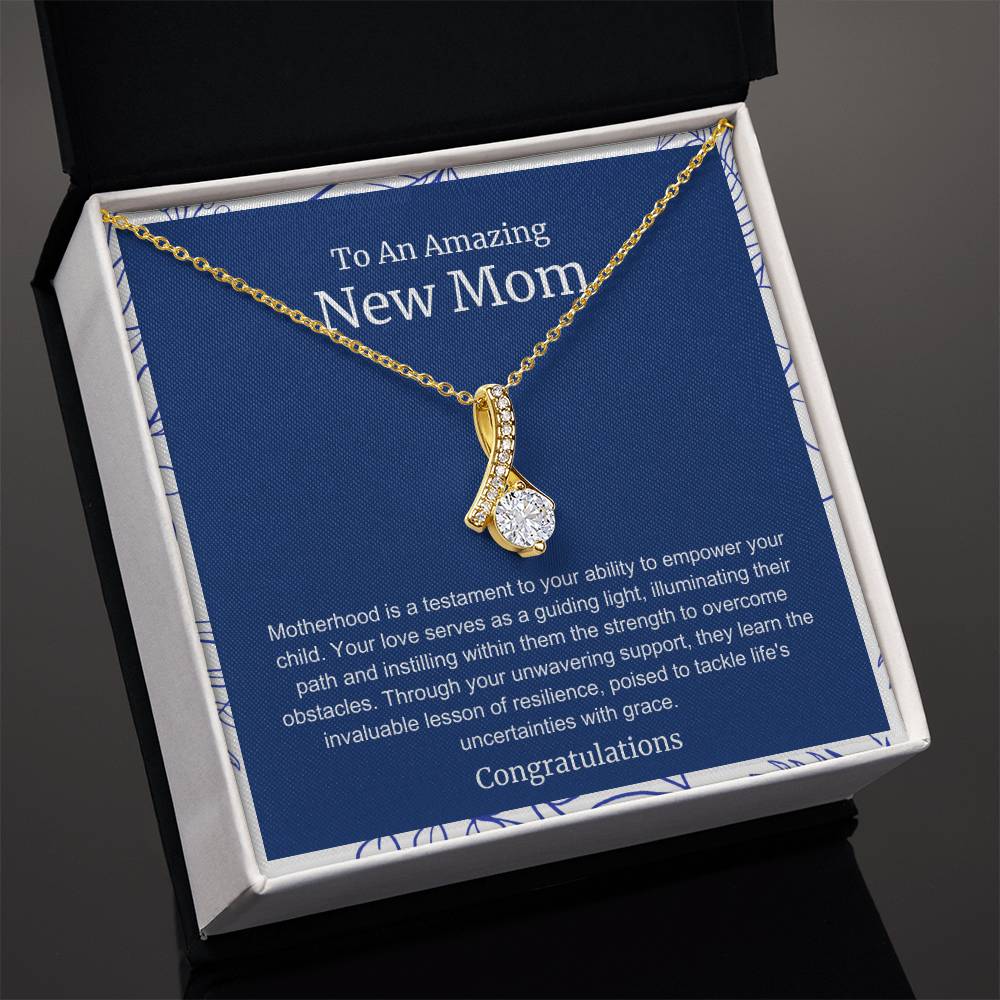 To An Amazing New Mom Alluring Beauty Necklace