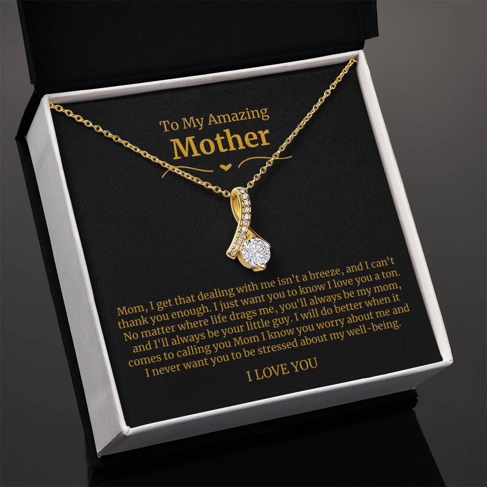 22 To My Amazing Mom Necklace