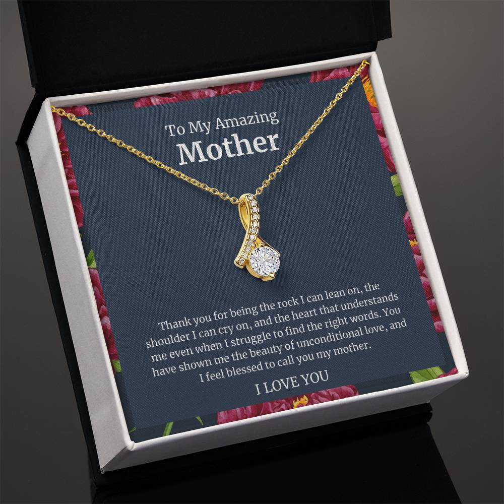 To My Amazing Mother Alluring Beauty Necklace