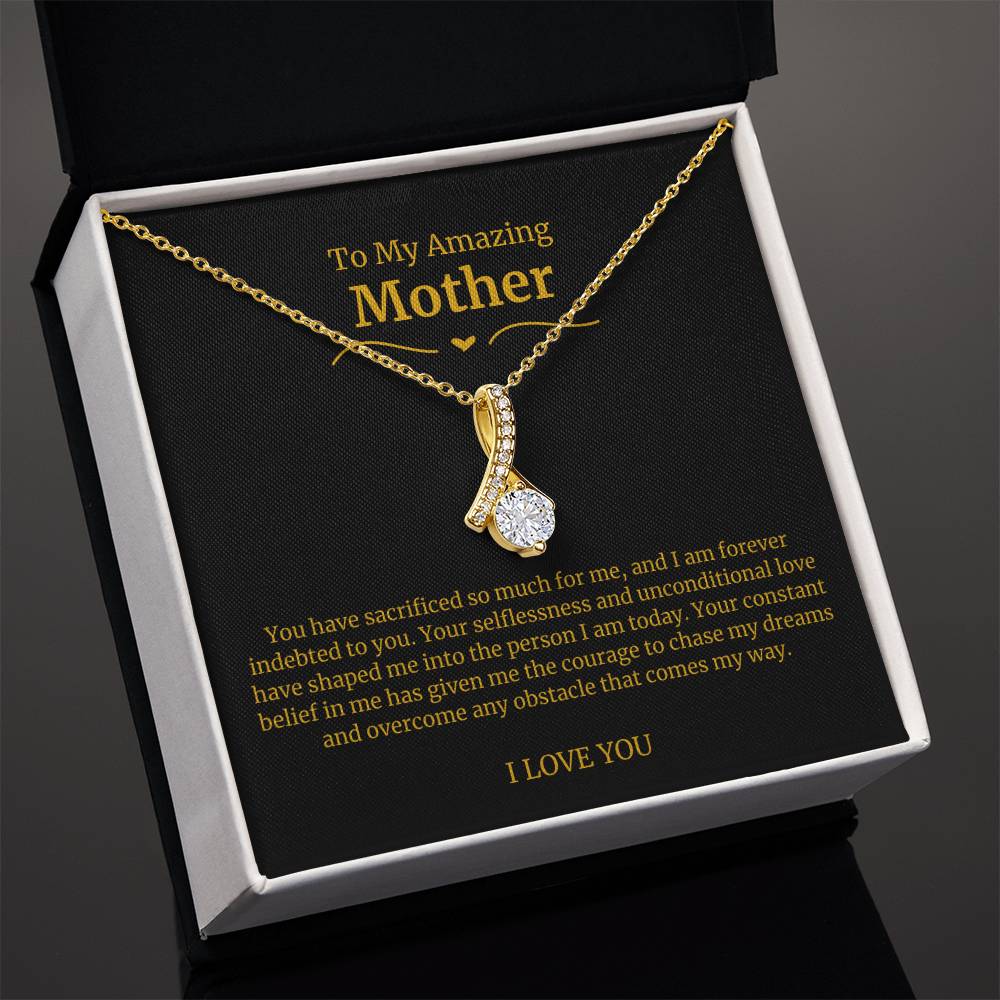 42 To My Amazing Mom Necklace-You Have Sacrificed So Much For Me