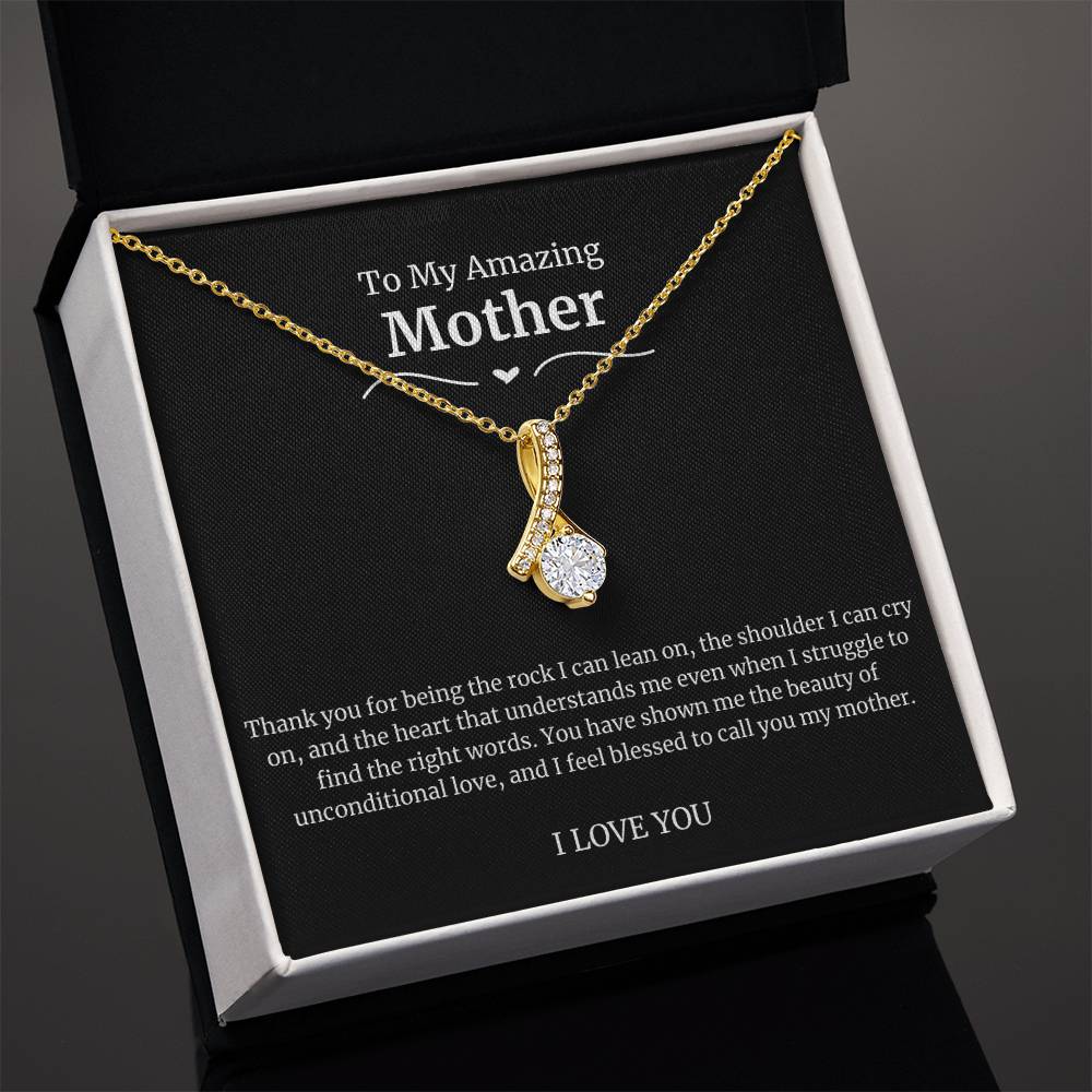 To My Amazing Mother Alluring Beauty Necklace