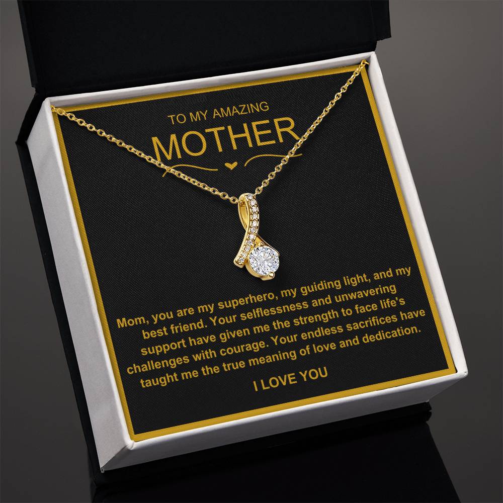 To My Amazing Mother Alluring Beauty Necklace