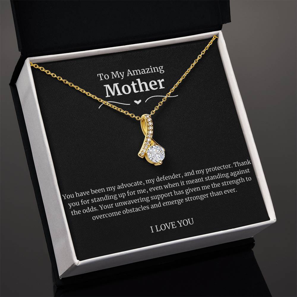 To My Amazing Mother Alluring Beauty Necklace