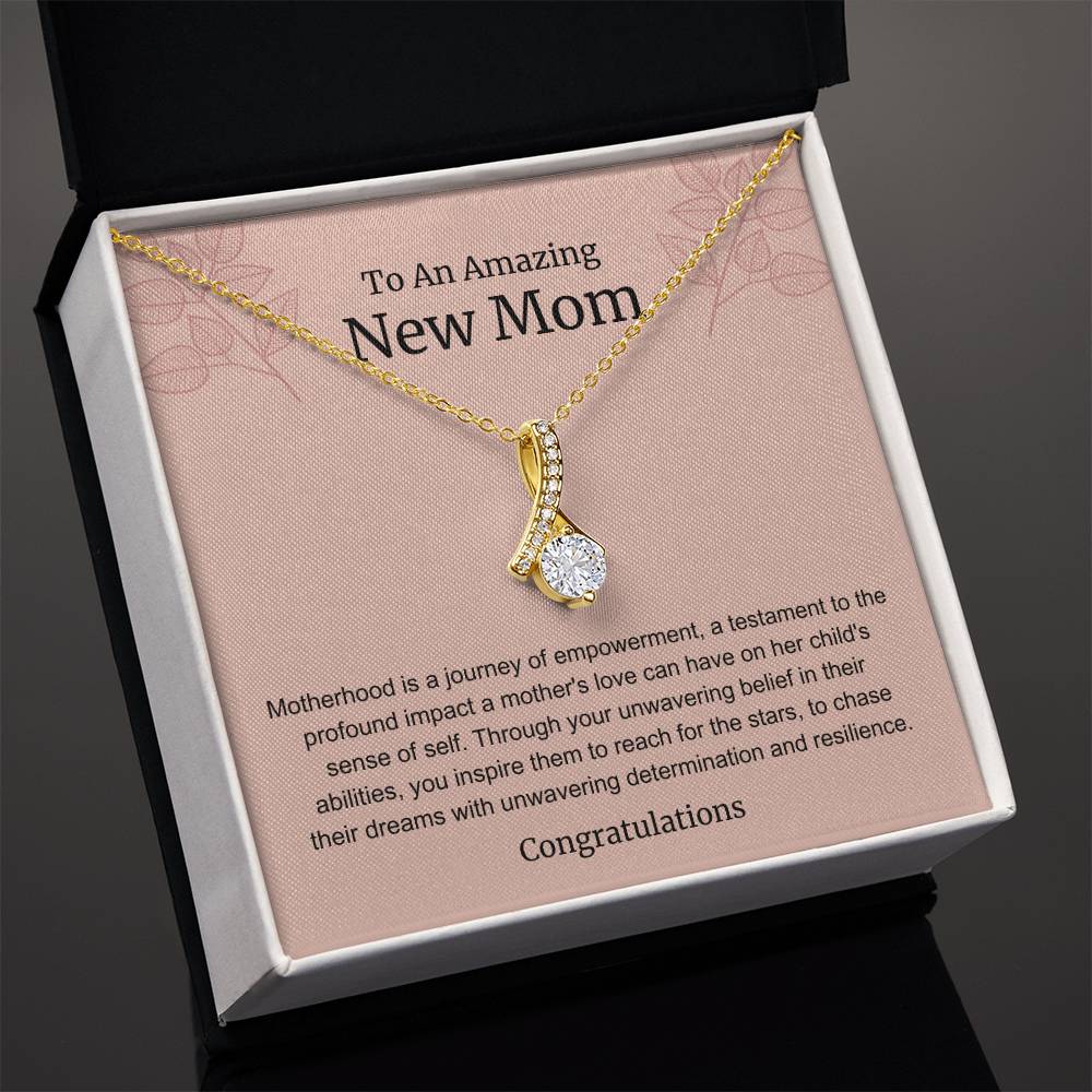 To An Amazing New Mom Alluring Beauty Necklace