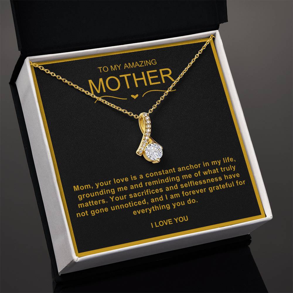 To My Amazing Mother Alluring Beauty Necklace