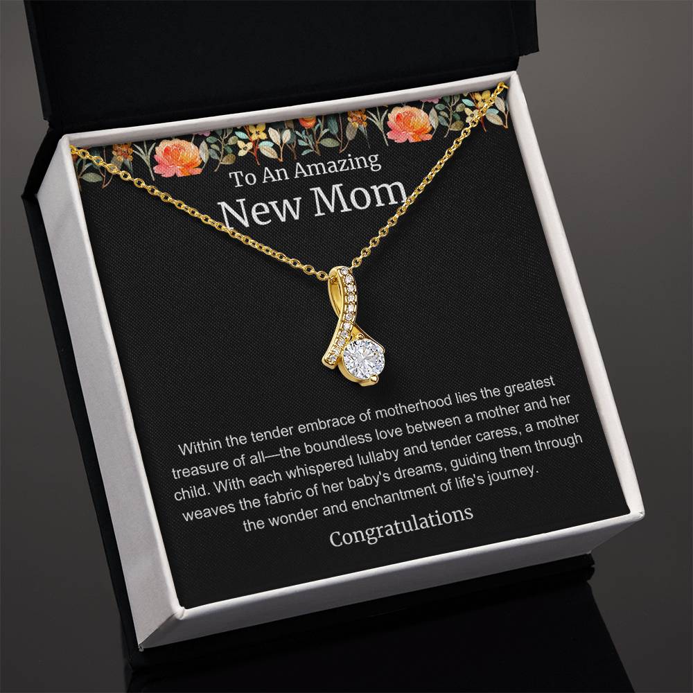 To An Amazing New Mom Alluring Beauty Necklace