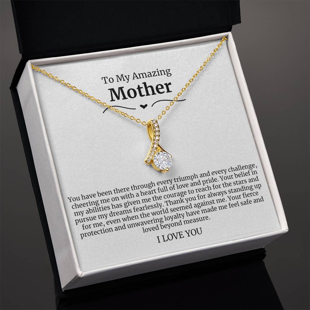 To My Amazing Mother Alluring Beauty Necklace