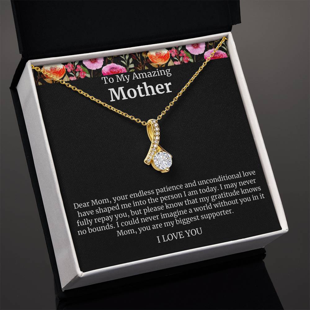 To My Amazing Mother Alluring Beauty Necklace