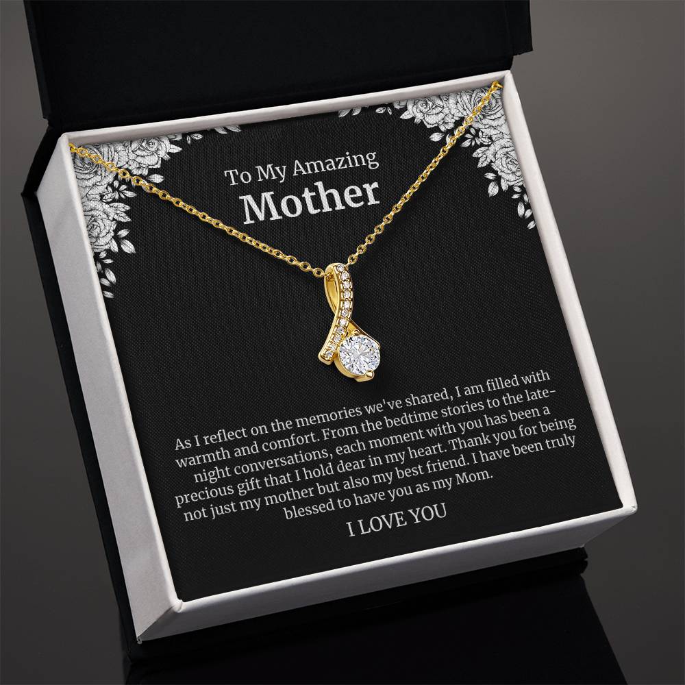 To My Amazing Mother Alluring Beauty Necklace