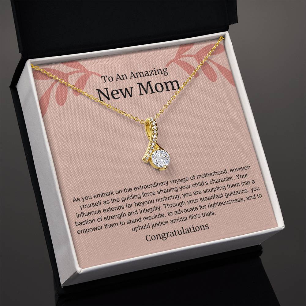 To An Amazing New Mom Alluring Beauty Necklace