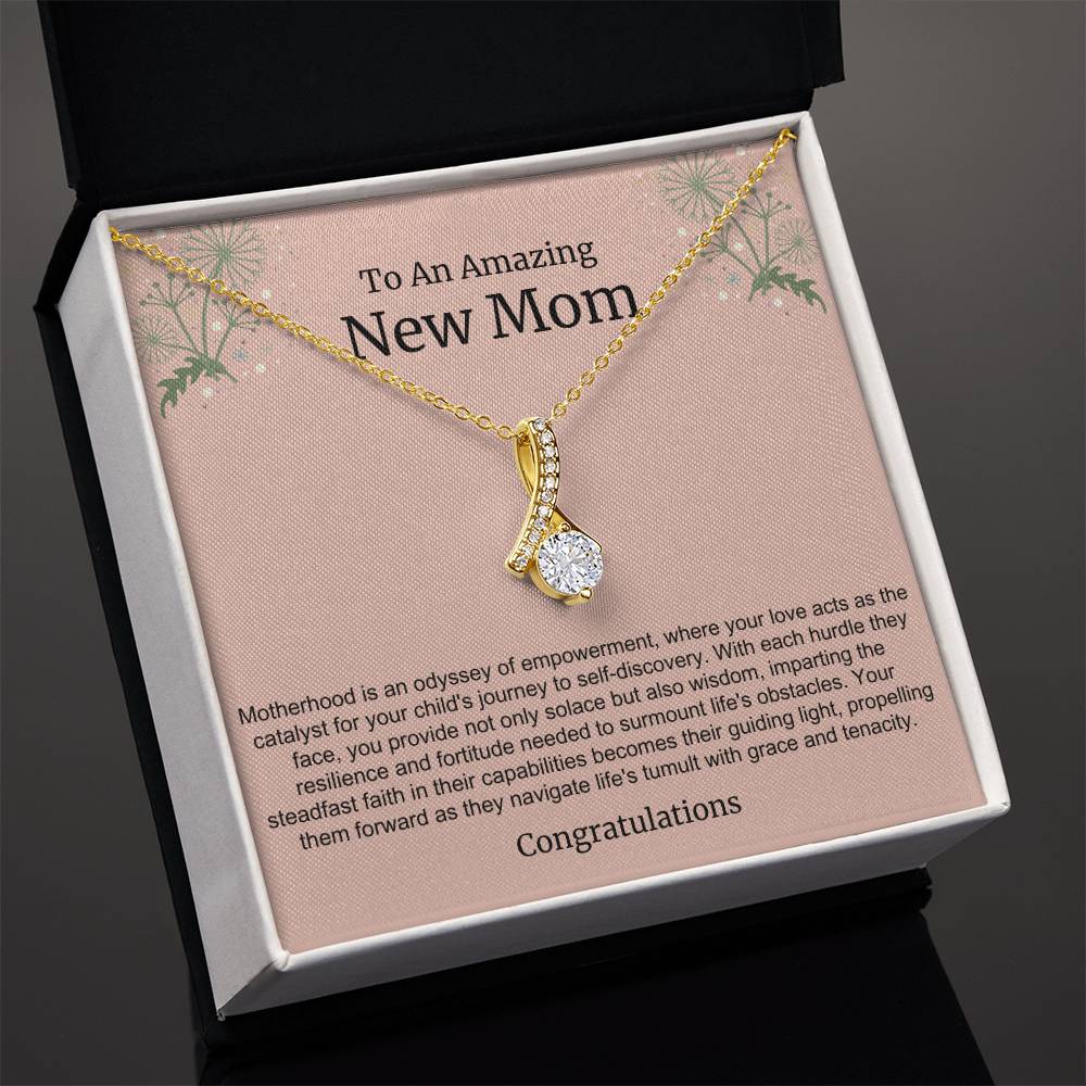 To An Amazing New Mom Alluring Beauty Necklace