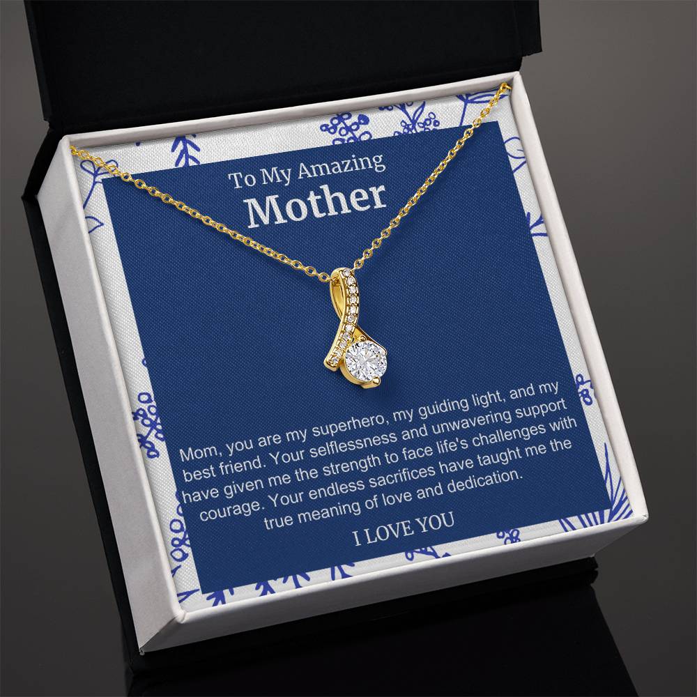 To My Amazing Mother Alluring Beauty Necklace