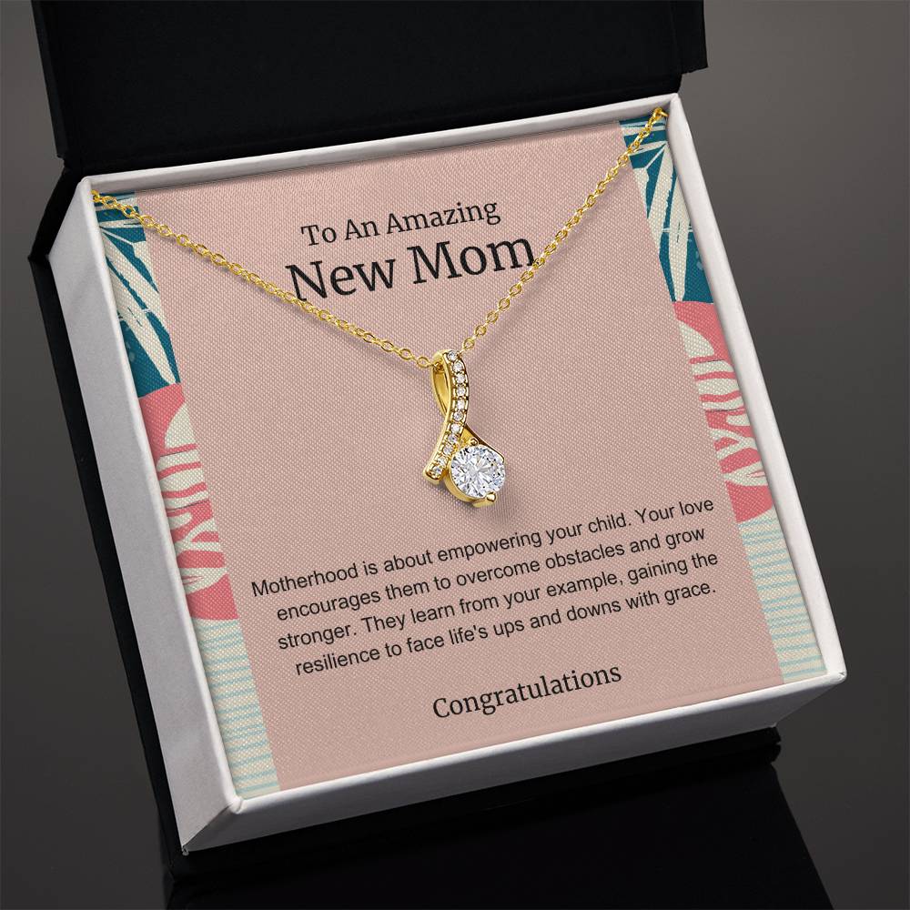 To An Amazing New Mom Alluring Beauty Necklace