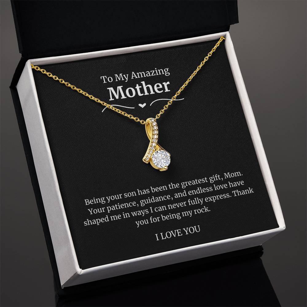 To My Amazing Mother Alluring Beauty Necklace