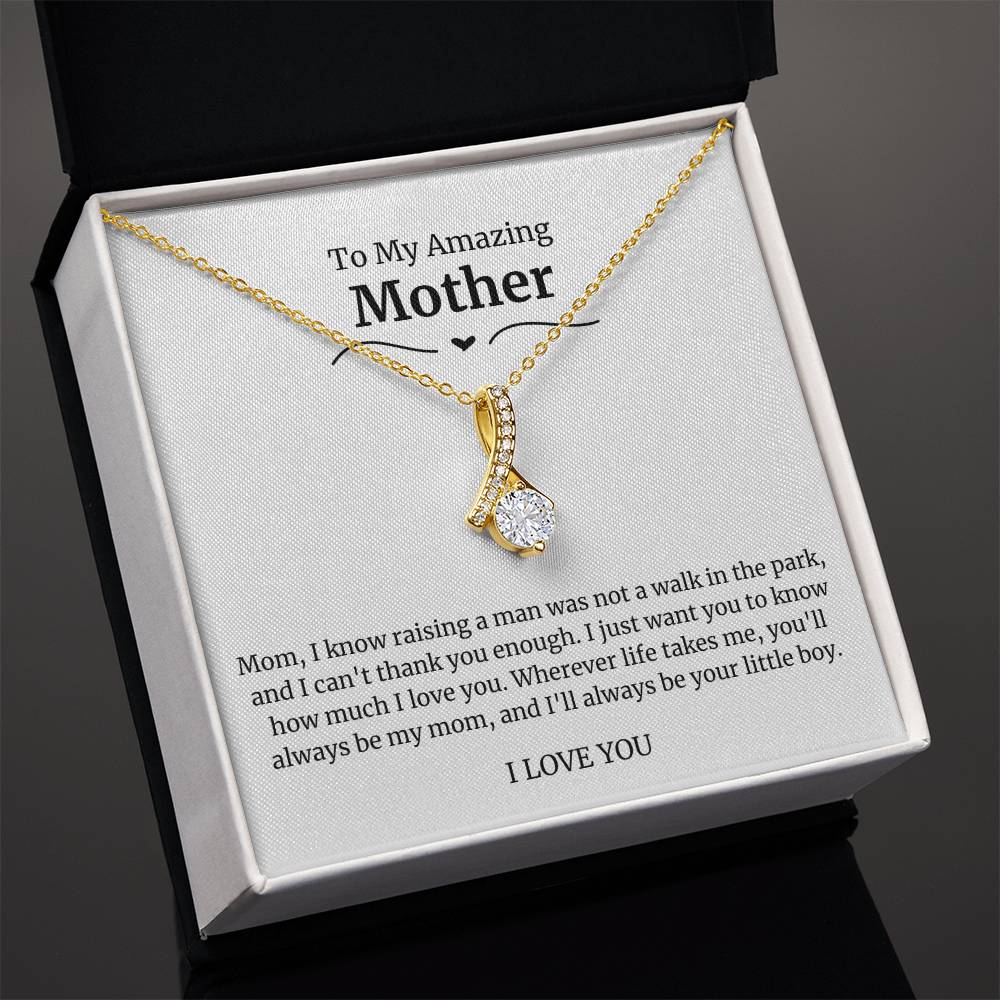 To My Amazing Mother Alluring Beauty Necklace