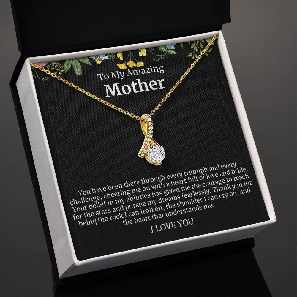 To My Amazing Mother Alluring Beauty Necklace