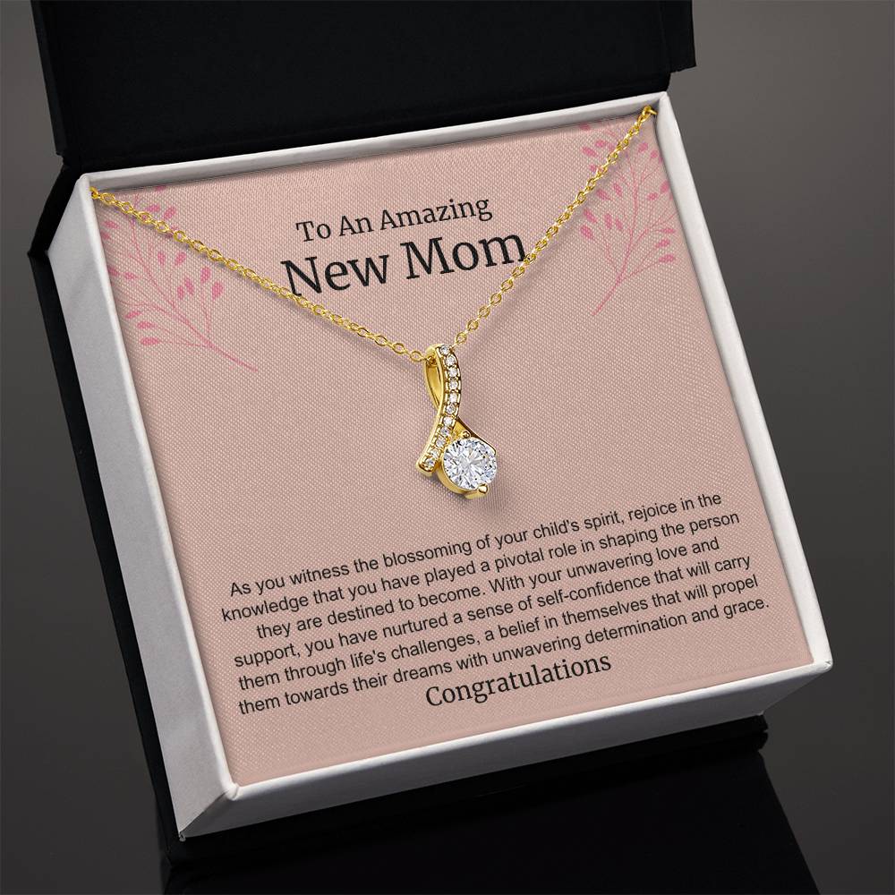 To An Amazing New Mom Alluring Beauty Necklace