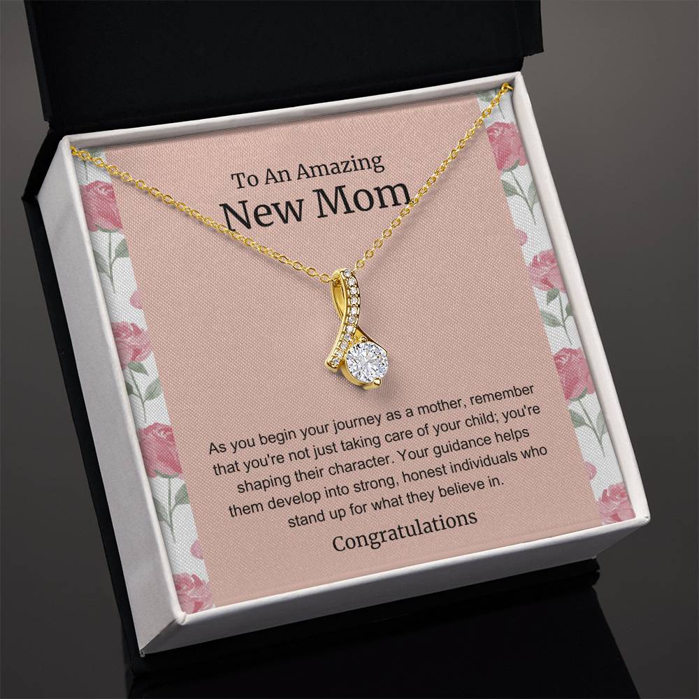 To An Amazing New Mom Alluring Beauty Necklace