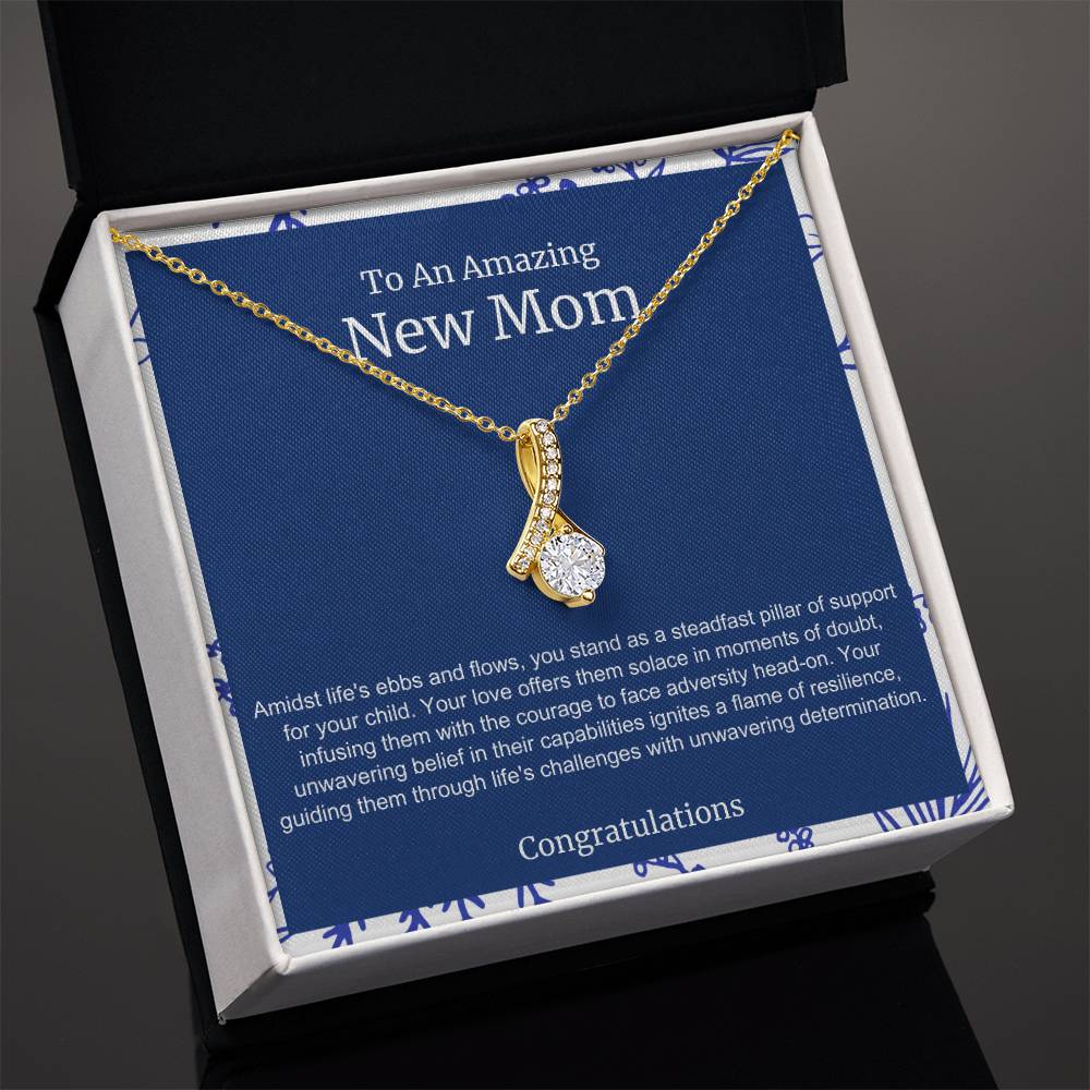 To An Amazing New Mom Alluring Beauty Necklace