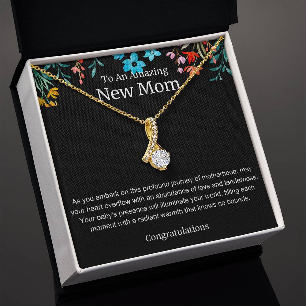 To An Amazing New Mom Alluring Beauty Necklace