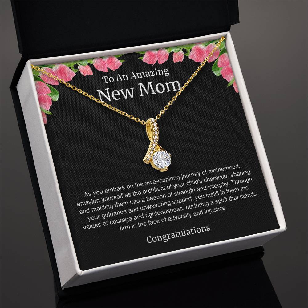 To An Amazing New Mom Alluring Beauty Necklace