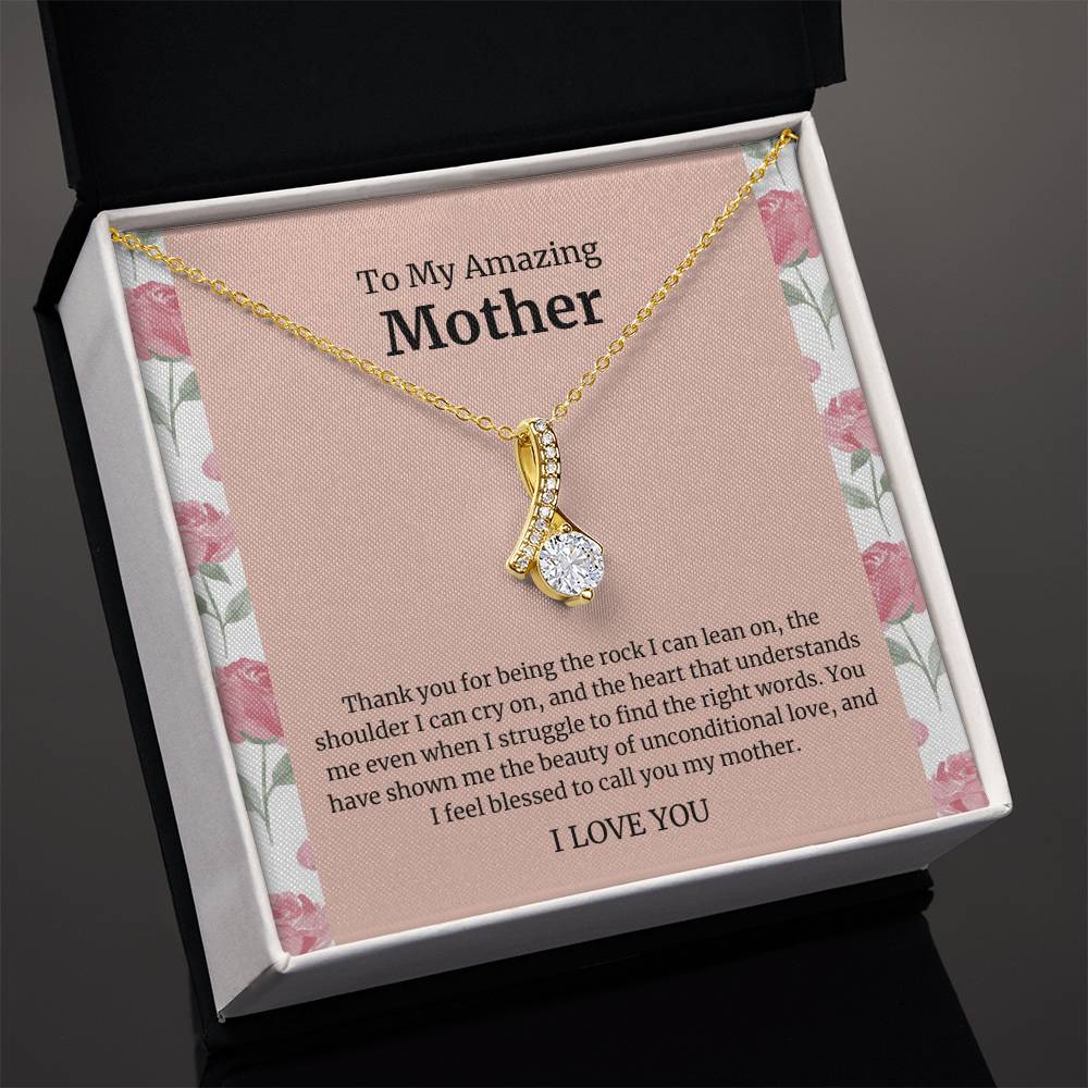 To My Amazing Mother Alluring Beauty Necklace