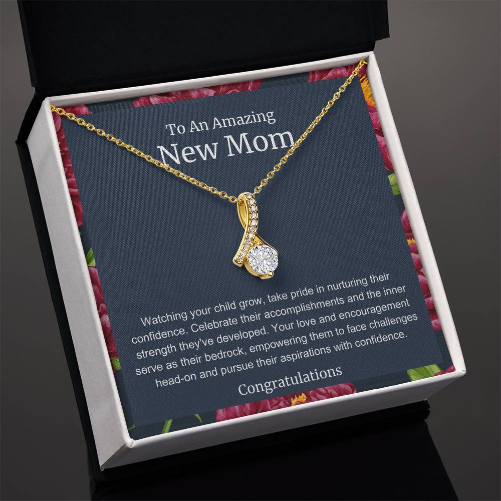 To An Amazing New Mom Alluring Beauty Necklace