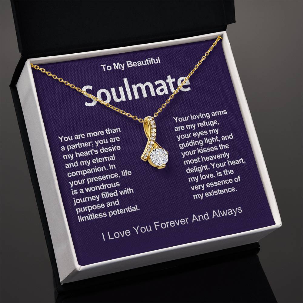 To My Beautiful Soulmate Alluring Beauty Necklace