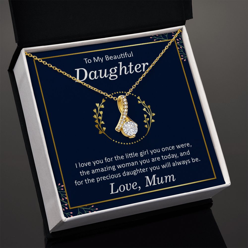 To My Beautiful Daughter Necklace