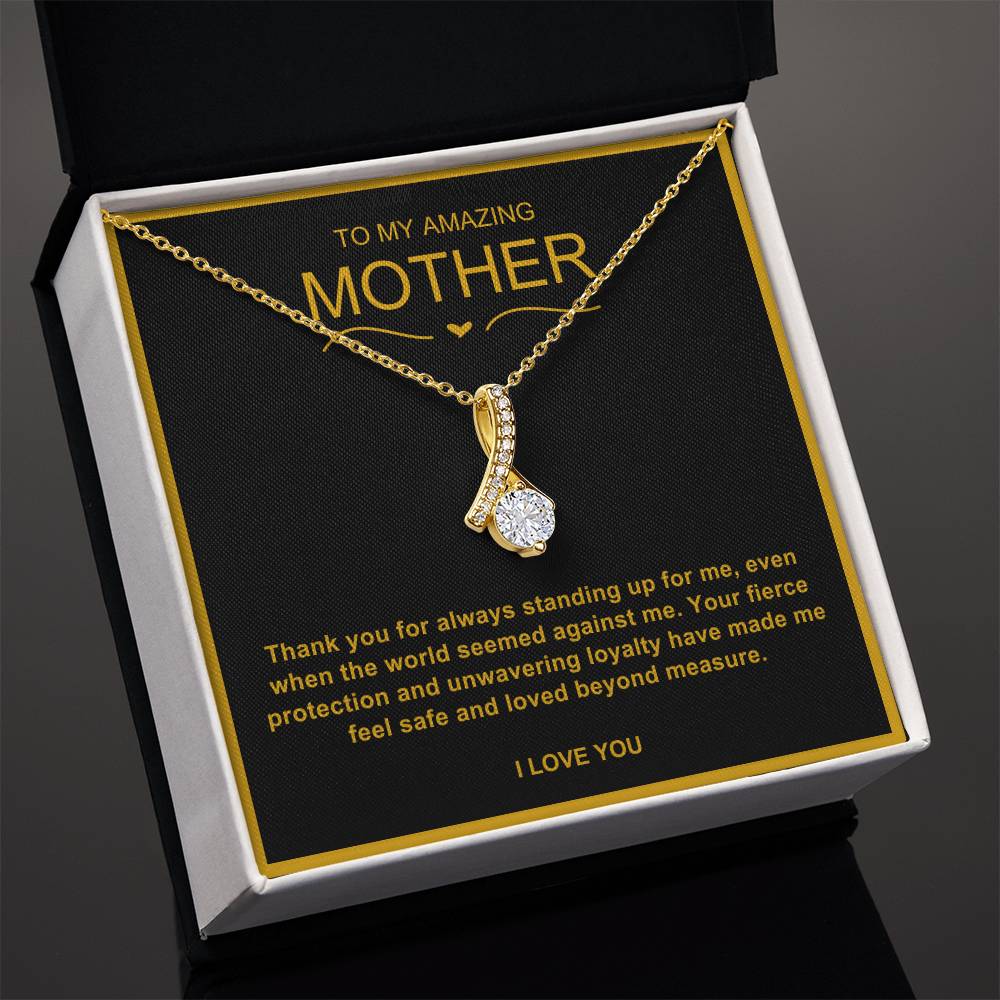 To My Amazing Mother Alluring Beauty Necklace