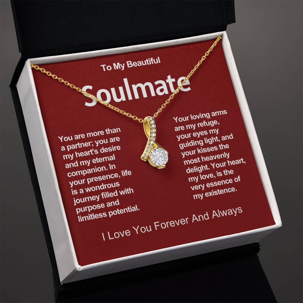 To My Beautiful Soulmate Alluring Beauty Necklace