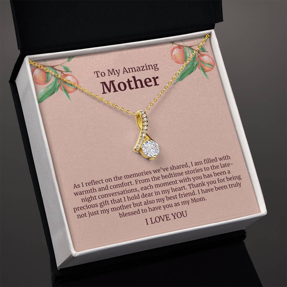 To My Amazing Mother Alluring Beauty Necklace