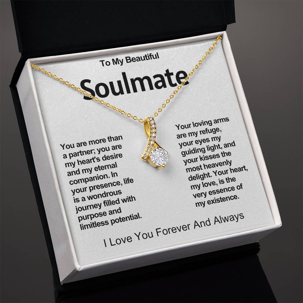 To My Beautiful Soulmate Alluring Beauty Necklace