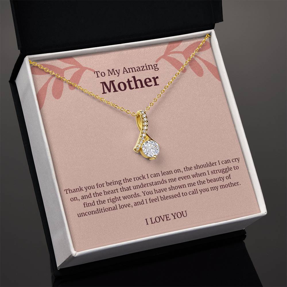 To My Amazing Mother Alluring Beauty Necklace