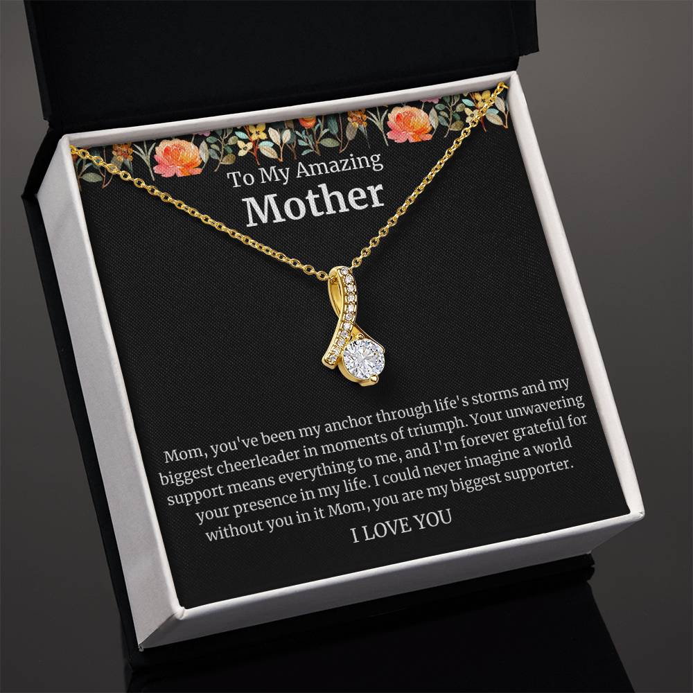 To My Amazing Mother Alluring Beauty Necklace