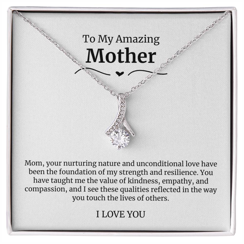 To My Amazing Mother Alluring Beauty Necklace