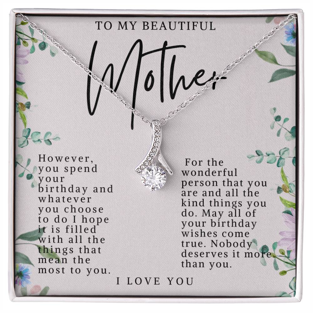 Mother Alluring Beauty Birthday Necklace