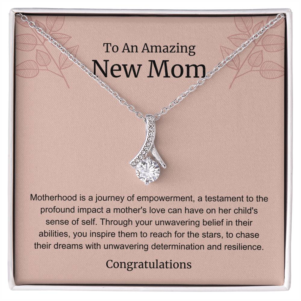 To An Amazing New Mom Alluring Beauty Necklace