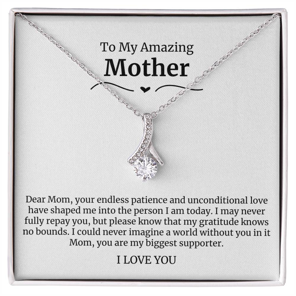 To My Amazing Mother Alluring Beauty Necklace